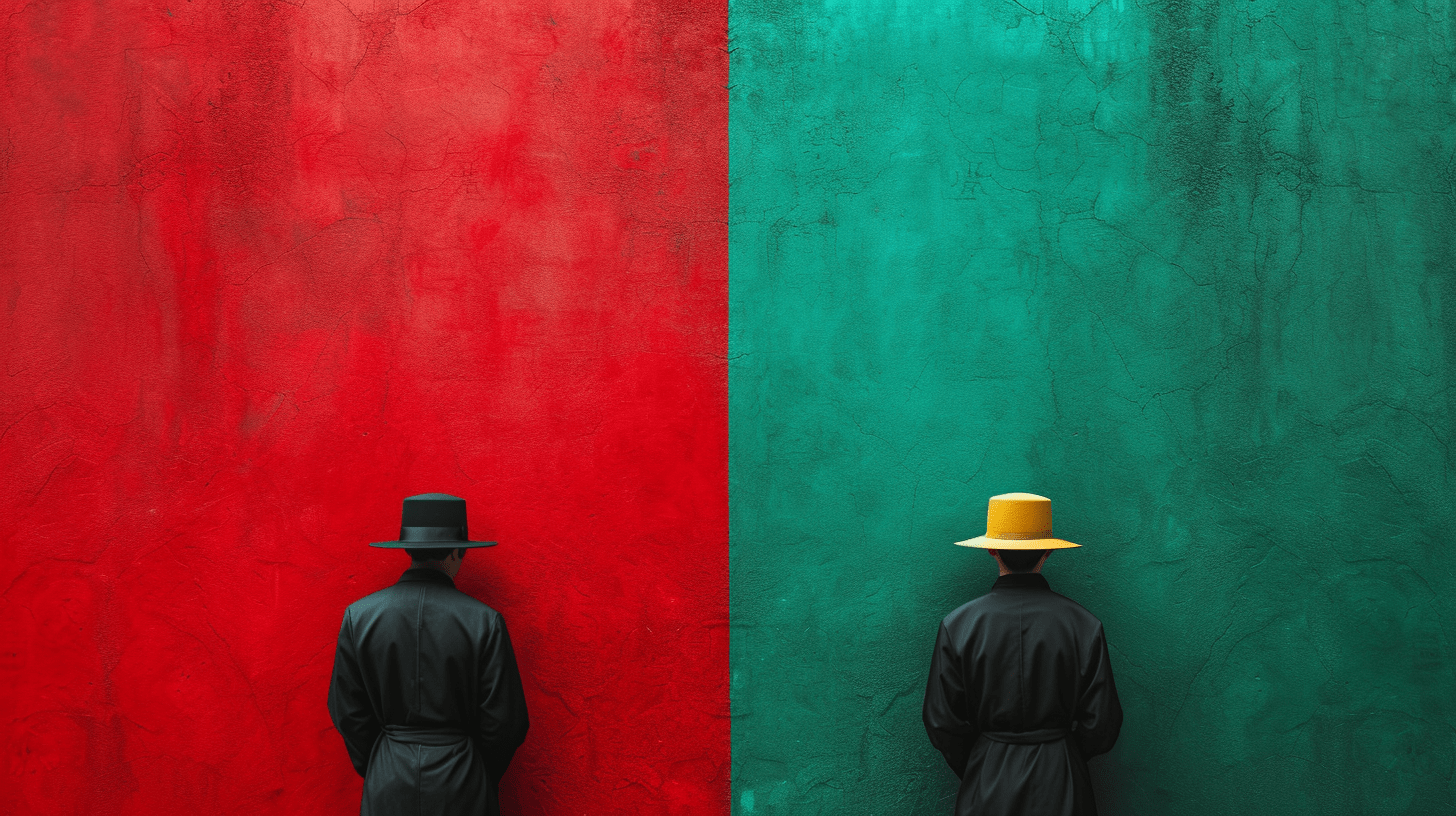 lessistratus_people_in_black_mourning_attire_red_and_green_spli_0dfb1aeb-6603-4724-ad4e-250ba1e43f82-min